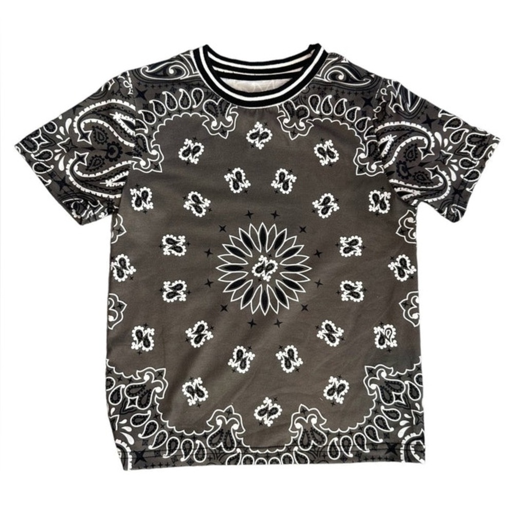LOLA & THE BOY 🩶 BOYS BANDANA SET Sz 10 🩶 sold out - Picture 4 of 11